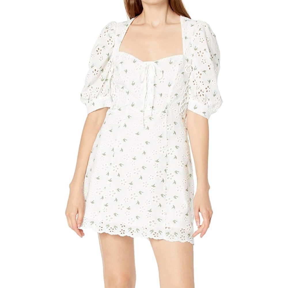 For Love & Lemons eyelet mini dress